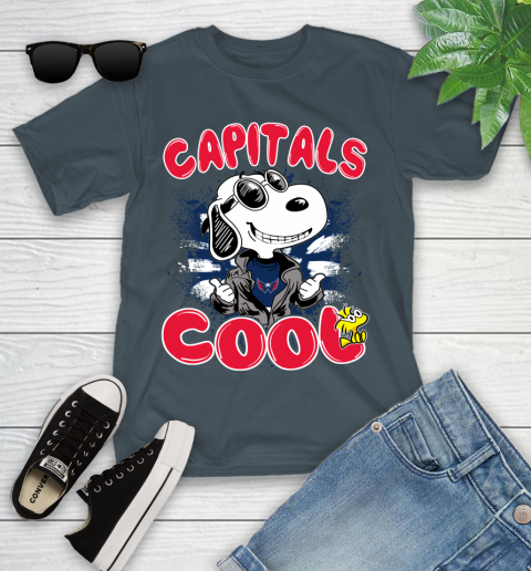NHL Hockey Washington Capitals Cool Snoopy Shirt Youth T-Shirt 9