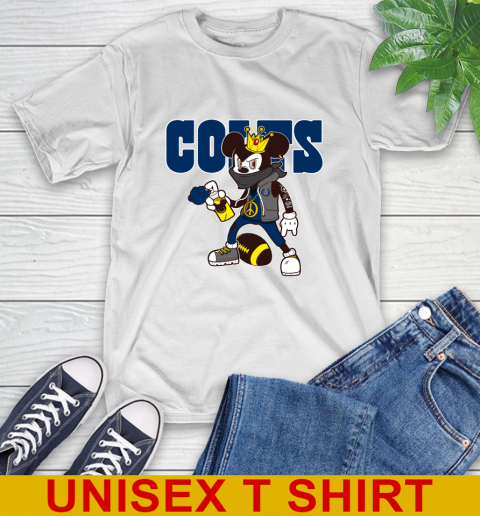 Indianapolis Colts NFL Football Mickey Peace Sign Sports T-Shirt