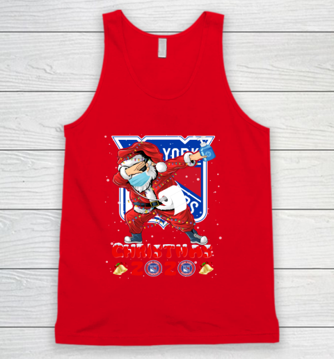 New York Rangers Funny Santa Claus Dabbing Christmas 2020 NHL Tank Top 5