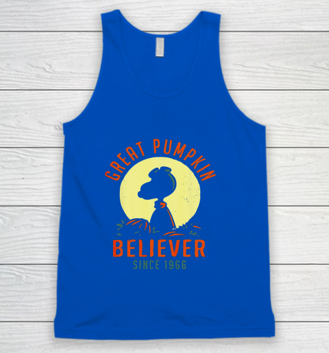 Peanuts Great Pumpkin believer since 1966 Halloween Tank Top 4