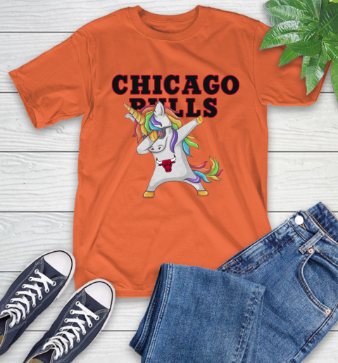 Chicago Bulls NBA Basketball Funny Unicorn Dabbing Sports T-Shirt 5