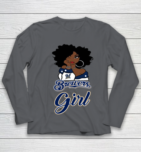 Milwaukee Brewerss Girl MLB Youth Long Sleeve 8