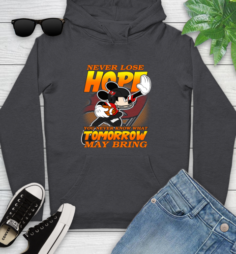 Tampa Bay Buccaneers NFL Football Mickey Disney Never Lose Hope Youth Hoodie 8