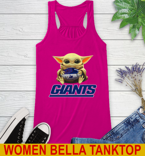 NFL Football New York Giants Baby Yoda Star Wars Shirt Racerback Tank 8