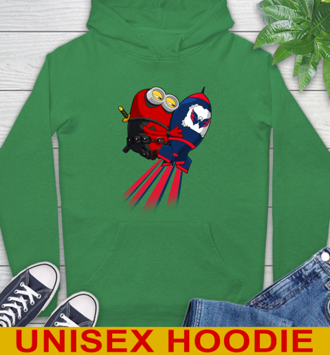 NHL Hockey Washington Capitals Deadpool Minion Marvel Shirt Hoodie 8