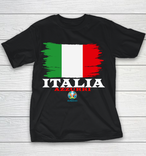 Italia Azzurri Euro 2020 Italy Flag Youth T-Shirt