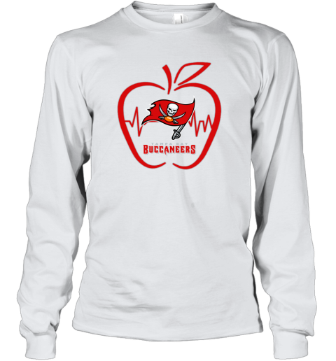 Apple Heartbeat Teacher Symbol Tampa Bay Buccaneers - Rookbrand