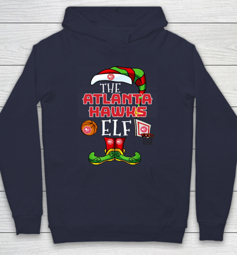 Atlanta Hawks Christmas ELF Funny NBA Hoodie 2