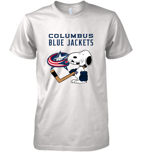 Columbus Blue Jackets Ice Hockey Broken Teeth Snoopy NHL Premium Men's T-Shirt
