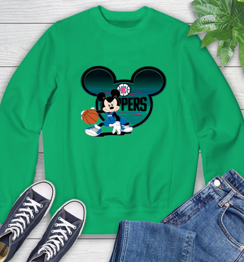 NBA LA Clippers Mickey Mouse Disney Basketball Sweatshirt 6