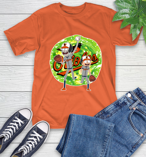 MLB Baltimore Orioles Rick And Morty Baseball Sports T-Shirt 5