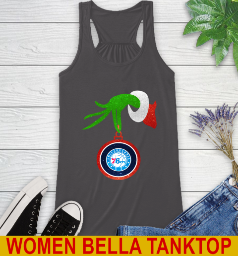 Philadelphia 76ers Grinch Merry Christmas NBA Basketball Racerback Tank 12