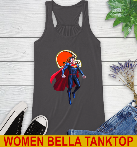 NFL Superman DC Sports Football Cleveland Browns Racerback Tank 12