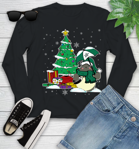 Dallas Stars NHL Hockey Cute Tonari No Totoro Christmas Sports Youth Long Sleeve