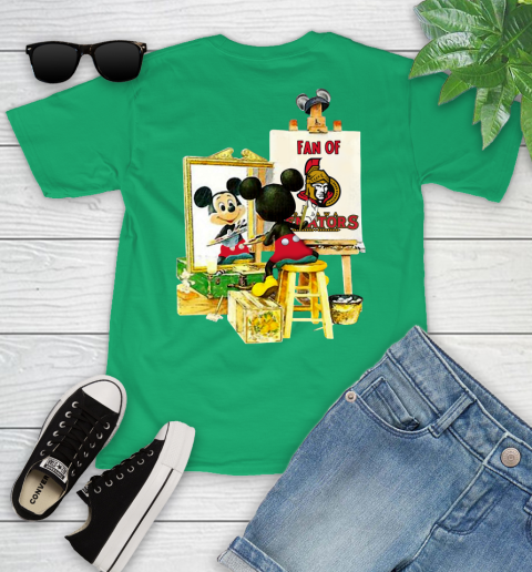 NHL Hockey Ottawa Senators Mickey Drawing Shirt 100