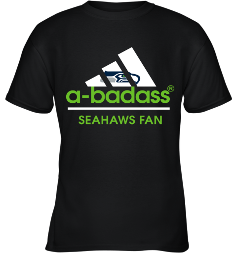 A Badass Seattle Seahawks Mashup Adidas NFL Youth T-Shirt