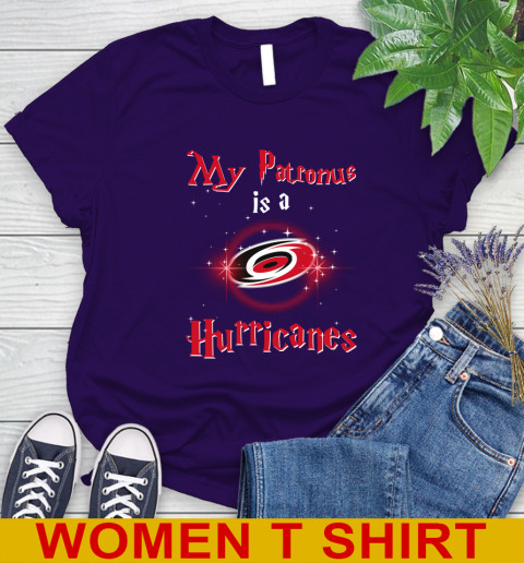 NHL Hockey Harry Potter My Patronus Is A Carolina Hurricanes Women's T-Shirt 4