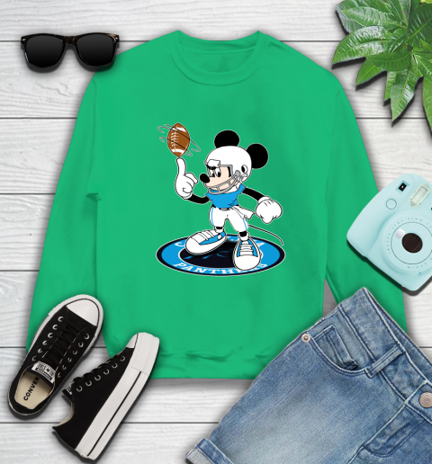NFL Football Carolina Panthers Cheerful Mickey Disney Shirt Sweatshirt 7
