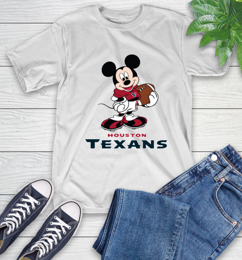 NFL Football Houston Texans Cheerful Mickey Mouse Shirt T-Shirt 2