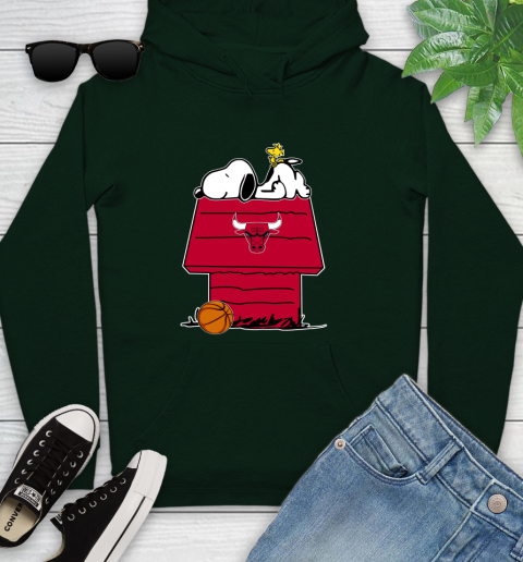 Chicago Bulls NBA Basketball Snoopy Woodstock The Peanuts Movie Youth Hoodie 13