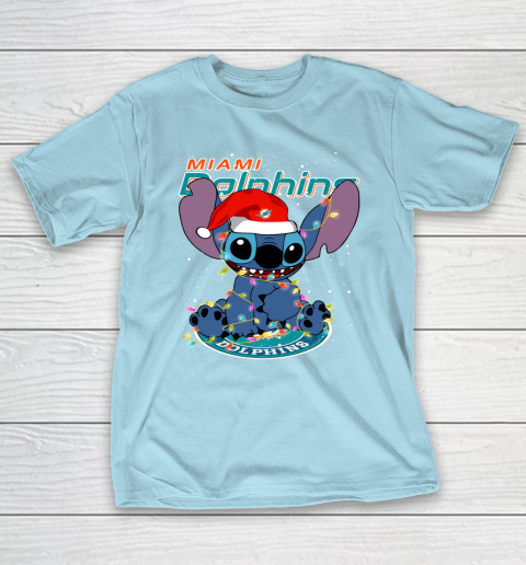 Miami Dolphins NFL Football noel stitch Christmas T-Shirt 10