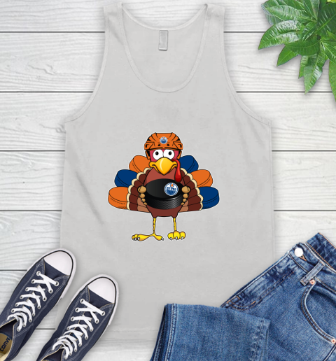 Edmonton Oilers Turkey Thanksgiving Day Tank Top