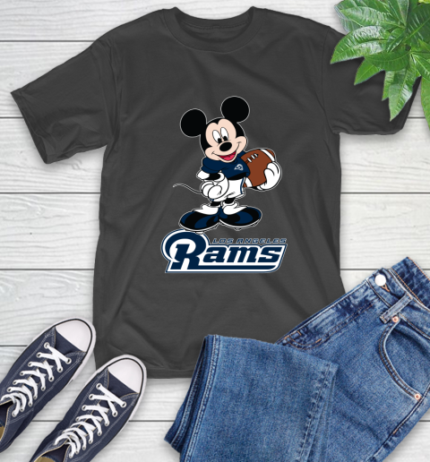 NFL Football Los Angeles Rams Cheerful Mickey Mouse Shirt T-Shirt