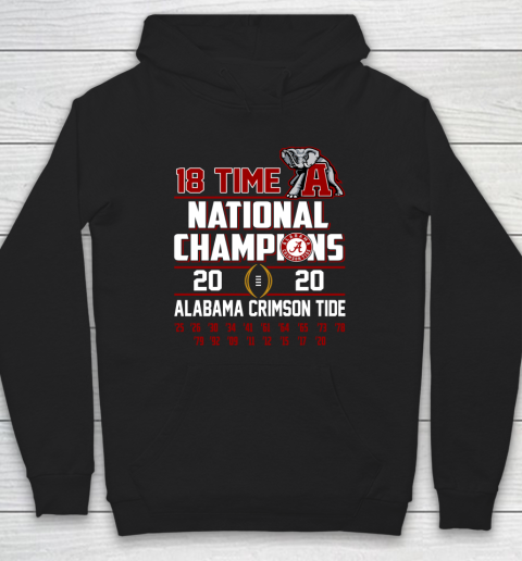 Alabama National Championship 18 Time 2020 Hoodie