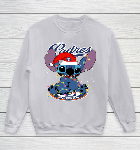 San Diego Padres MLB noel stitch Baseball Christmas Youth Sweatshirt 2