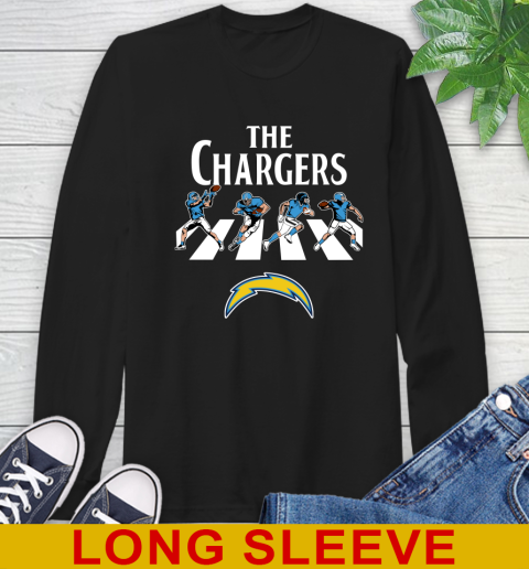 NFL Football Los Angeles Chargers The Beatles Rock Band Shirt Long Sleeve T-Shirt