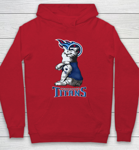 NFL Football My Cat Loves Tennessee Titans Hoodie 7