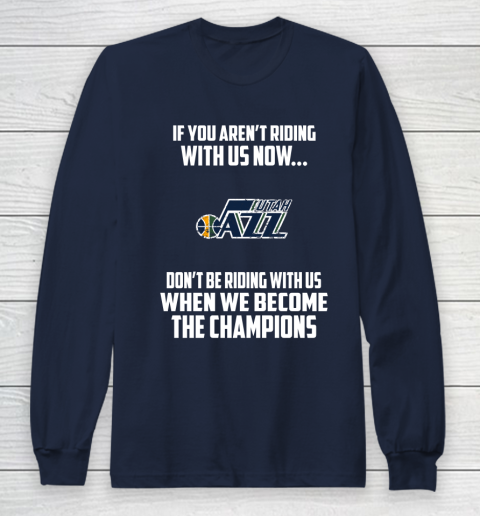 NBA Utah Jazz Basketball We Become The Champions Long Sleeve T-Shirt - Image 3