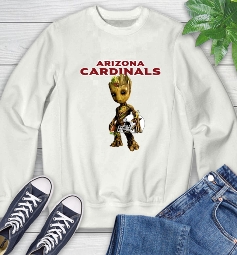 Arizona Cardinals NFL Football Groot Marvel Guardians Of The Galaxy Sweatshirt