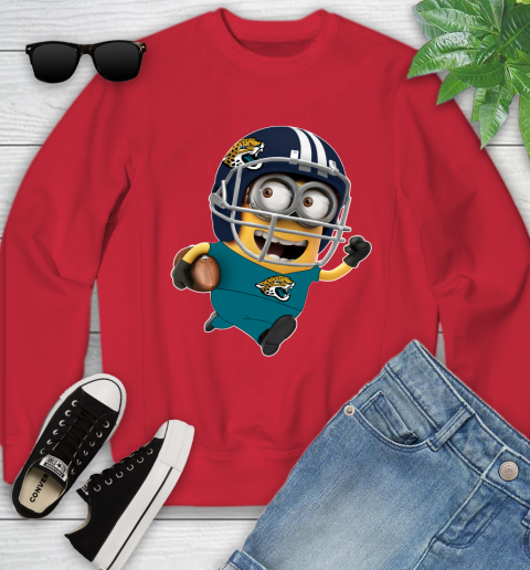 NFL Jacksonville Jaguars Minions Disney Football Sports Youth Sweatshirt 9