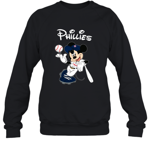 Baseball Mickey Team Philadelphia Phillies Sweatshirt