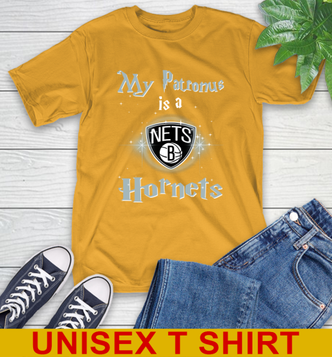 NBA Basketball Harry Potter My Patronus Is A Brooklyn Nets T-Shirt 2