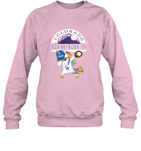 Hip Hop Dabbing Unicorn Flippin Love Colorado Rockies Sweatshirt