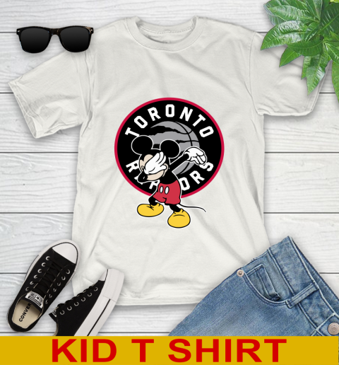 Toronto Raptors NBA Basketball Dabbing Mickey Disney Sports Youth T-Shirt