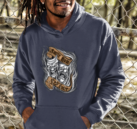 Clown Smile Now Cry Later Hoodie nqz5 clown smile now cry later hoodie 23 front navy