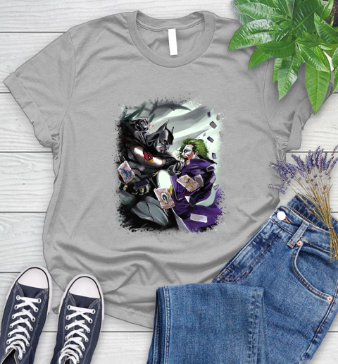 Arizona Cardinals NFL Football Batman Fighting Joker DC Comics Women's T-Shirt 5