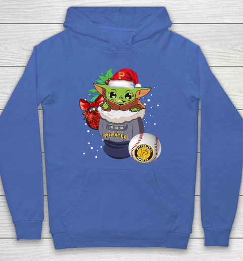 Pittsburgh Pirates Christmas Baby Yoda Star Wars Funny Happy MLB Hoodie 9