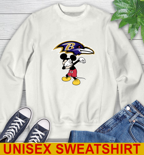 Baltimore Ravens NFL Football Dabbing Mickey Disney Sports Sweatshirt