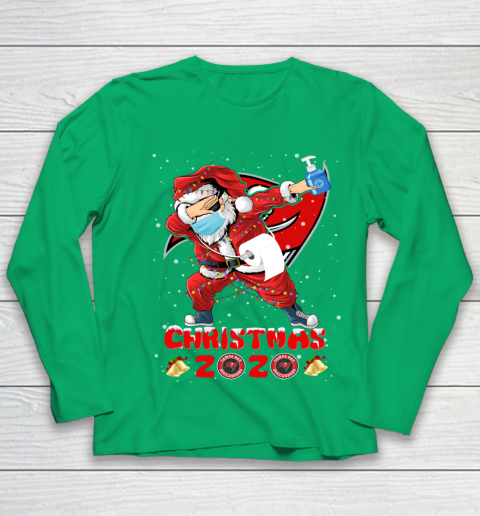 Tampa Bay Buccaneers Funny Santa Claus Dabbing Christmas 2020 NFL Youth Long Sleeve 4