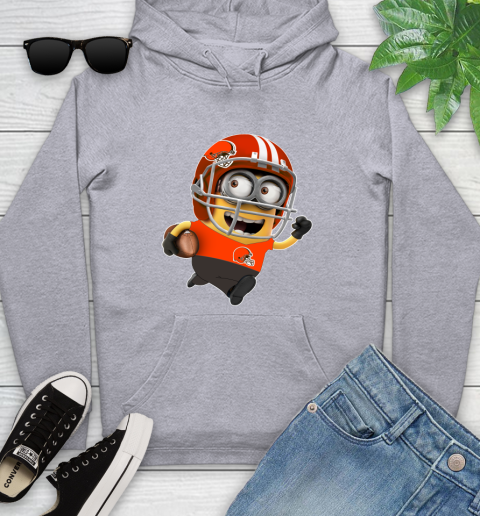 NFL Cleveland Browns Minions Disney Football Sports Youth Hoodie 6