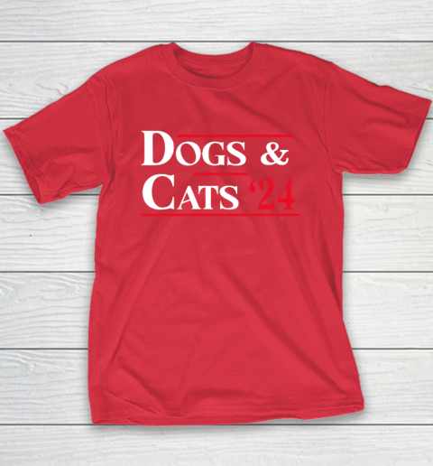 Dogs and Cats 2024 They're Eating The Dogs Youth T-Shirt 7