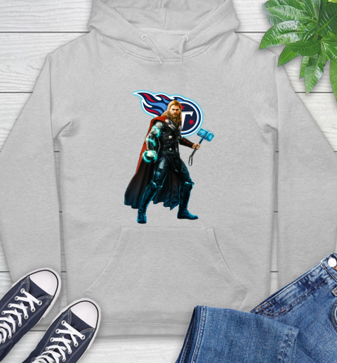 NFL Thor Avengers Endgame Football Tennessee Titans Hoodie - Image 7