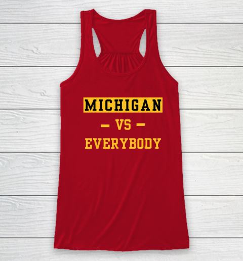 Michigan Vs Everybody Racerback Tank 3