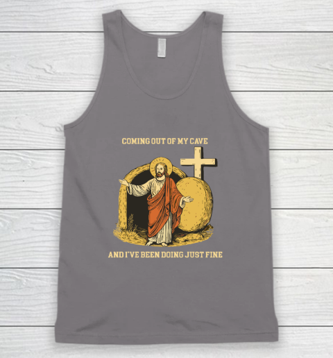 Coming Out Of My Cave Jesus Tank Top 5