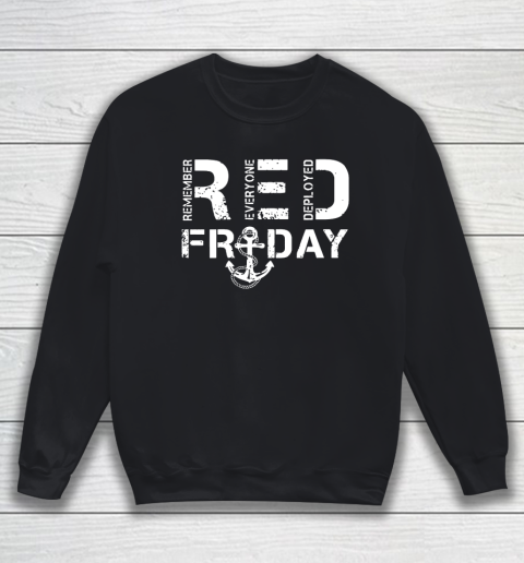 On Fridays We Wear Red Friday Military Navy Soldiers Sweatshirt
