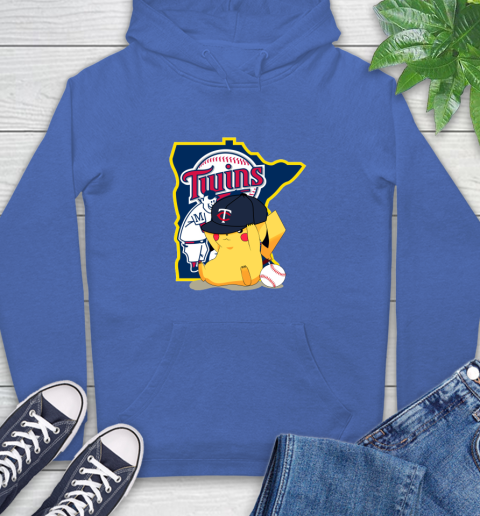MLB Pikachu Baseball Sports Minnesota Twins Hoodie 9